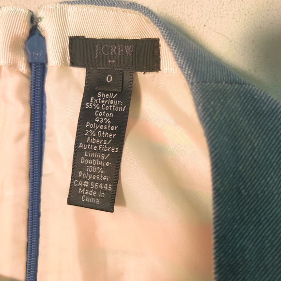 🗺️ J. Crew Lined Metallic Multi-Striped Mini Skirt Size 0 or XS Casual Clubbing - Picture 5 of 13